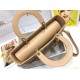 Replica Borsa grande Dior Lady Dior agnello trapuntata cannage cammello Imitazioni perfette Outlet