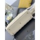 Replica Borsa grande Dior Lady Dior agnello trapuntata cannage beige Imitazioni perfette Outlet