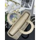 Replica Borsa grande Dior Lady Dior agnello trapuntata cannage beige Imitazioni perfette Outlet