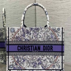 Replica Dior Fortunato Media Dior Book Tote Dior Night of Dreams motif Bianco Imitazioni perfette Outlet