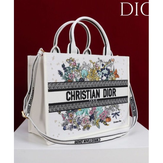 Replica Dior Fortunato Media Dior Book Tote Dior Bianco Imitazioni perfette Outlet