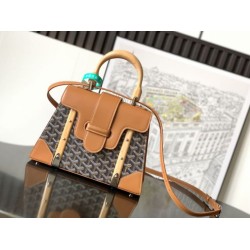 Premio Replica Borsa a mano strutturata Goyard Saigon PM marrone False Online