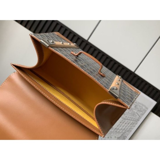 Premio Replica Borsa a mano strutturata Goyard Saigon PM marrone False Online