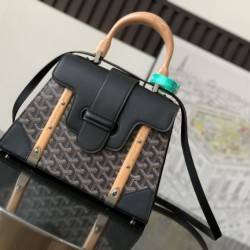 Premio Replica Borsa a mano strutturata Goyard Saigon PM Nero False Online