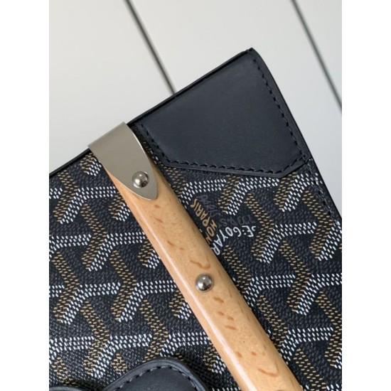 Premio Replica Borsa a mano strutturata Goyard Saigon PM Nero False Online