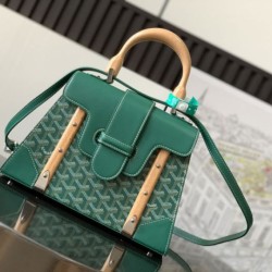 Premio Replica Borsa a mano strutturata Goyard Saigon PM Verde False Online
