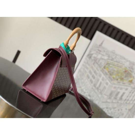 Premio Replica Borsa a mano strutturata Goyard Saigon PM bordeaux False Online