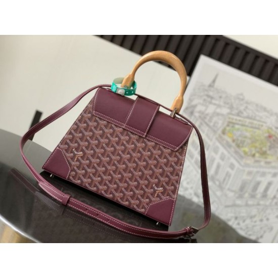 Premio Replica Borsa a mano strutturata Goyard Saigon PM bordeaux False Online