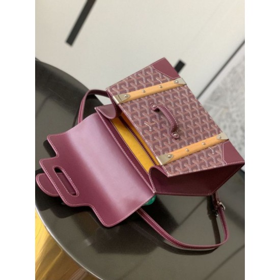 Premio Replica Borsa a mano strutturata Goyard Saigon PM bordeaux False Online