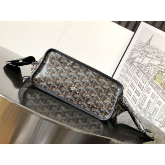 Replica Borsa tote Goyard Anjou Saint Louis Mini tela goyardine/pelle di vitello nera Imitazione Outlet Clone Premio Replica Borsa tote Goyard Anjou Saint Louis Mini tela goyardine/pelle di vitello nera False Online