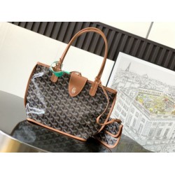 Premio Replica Borsa tote Goyard Anjou Saint Louis Mini tela goyardine/pelle di vitello marrone False Online