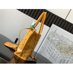 Replica Borsa tote Goyard Anjou Saint Louis Mini tela goyardine/pelle di vitello Giallo Imitazione Outlet Clone Premio Replica Borsa tote Goyard Anjou Saint Louis Mini tela goyardine/pelle di vitello Giallo False Online