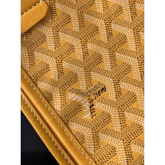 Replica Borsa tote Goyard Anjou Saint Louis Mini tela goyardine/pelle di vitello Giallo Imitazione Outlet Clone Premio Replica Borsa tote Goyard Anjou Saint Louis Mini tela goyardine/pelle di vitello Giallo False Online