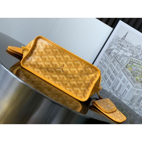 Replica Borsa tote Goyard Anjou Saint Louis Mini tela goyardine/pelle di vitello Giallo Imitazione Outlet Clone Premio Replica Borsa tote Goyard Anjou Saint Louis Mini tela goyardine/pelle di vitello Giallo False Online