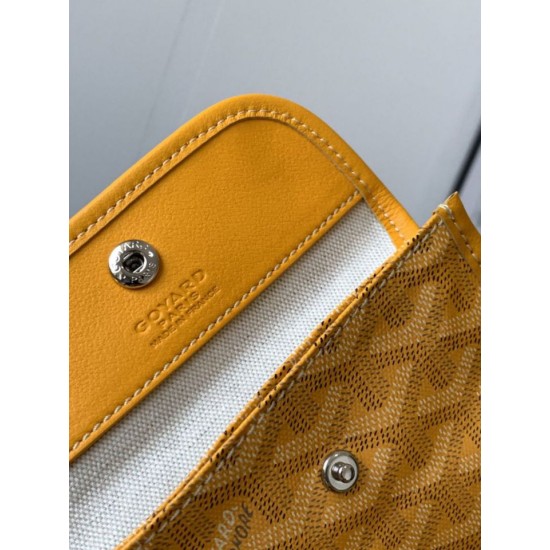 Replica Borsa tote Goyard Anjou Saint Louis Mini tela goyardine/pelle di vitello Giallo Imitazione Outlet Clone Premio Replica Borsa tote Goyard Anjou Saint Louis Mini tela goyardine/pelle di vitello Giallo False Online