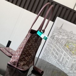 Premio Replica Borsa tote Goyard Anjou Saint Louis Mini tela goyardine/pelle di vitello Borgogna False Online