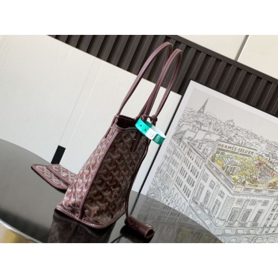 Replica Borsa tote Goyard Anjou Saint Louis Mini tela goyardine/pelle di vitello Borgogna Imitazione Outlet Clone Premio Replica Borsa tote Goyard Anjou Saint Louis Mini tela goyardine/pelle di vitello Borgogna False Online
