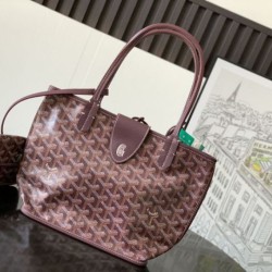 Premio Replica Borsa tote Goyard Anjou Saint Louis Mini tela goyardine/pelle di vitello Borgogna False Online