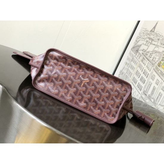Replica Borsa tote Goyard Anjou Saint Louis Mini tela goyardine/pelle di vitello Borgogna Imitazione Outlet Clone Premio Replica Borsa tote Goyard Anjou Saint Louis Mini tela goyardine/pelle di vitello Borgogna False Online