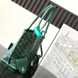 Premio Replica Borsa tote Goyard Anjou Saint Louis Mini tela goyardine/pelle di vitello Verde False Online
