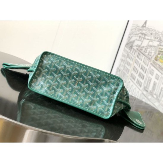 Replica Borsa tote Goyard Anjou Saint Louis Mini tela goyardine/pelle di vitello Verde Imitazione Outlet Clone Premio Replica Borsa tote Goyard Anjou Saint Louis Mini tela goyardine/pelle di vitello Verde False Online