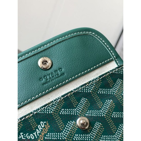 Replica Borsa tote Goyard Anjou Saint Louis Mini tela goyardine/pelle di vitello Verde Imitazione Outlet Clone Premio Replica Borsa tote Goyard Anjou Saint Louis Mini tela goyardine/pelle di vitello Verde False Online