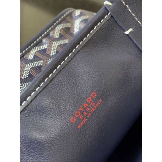 Replica Borsa tote Goyard Anjou Saint Louis Mini tela goyardine/pelle di vitello blu navy Imitazione Outlet Clone Premio Replica Borsa tote Goyard Anjou Saint Louis Mini tela goyardine/pelle di vitello blu navy False Online