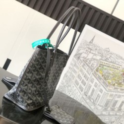 Premio Replica Borsa tote Goyard Anjou Saint Louis Mini tela goyardine/pelle di vitello grigia False Online