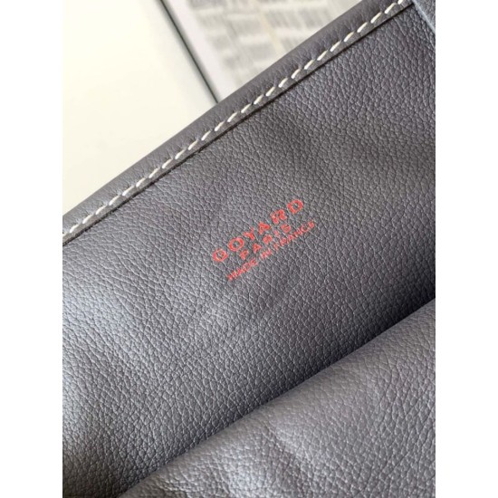 Replica Borsa tote Goyard Anjou Saint Louis Mini tela goyardine/pelle di vitello grigia Imitazione Outlet Clone Premio Replica Borsa tote Goyard Anjou Saint Louis Mini tela goyardine/pelle di vitello grigia False Online