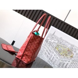 Replica Borsa tote Goyard Anjou Saint Louis Mini tela goyardine/pelle di vitello Rosso Imitazione Outlet Clone Premio Replica Borsa tote Goyard Anjou Saint Louis Mini tela goyardine/pelle di vitello Rosso False Online