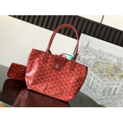 Premio Replica Borsa tote Goyard Anjou Saint Louis Mini tela goyardine/pelle di vitello Rosso False Online
