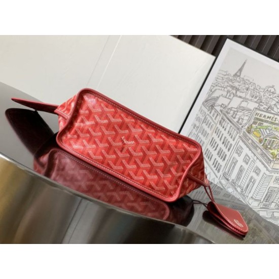 Replica Borsa tote Goyard Anjou Saint Louis Mini tela goyardine/pelle di vitello Rosso Imitazione Outlet Clone Premio Replica Borsa tote Goyard Anjou Saint Louis Mini tela goyardine/pelle di vitello Rosso False Online