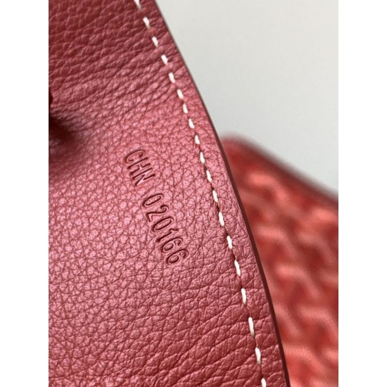 Replica Borsa tote Goyard Anjou Saint Louis Mini tela goyardine/pelle di vitello Rosso Imitazione Outlet Clone Premio Replica Borsa tote Goyard Anjou Saint Louis Mini tela goyardine/pelle di vitello Rosso False Online