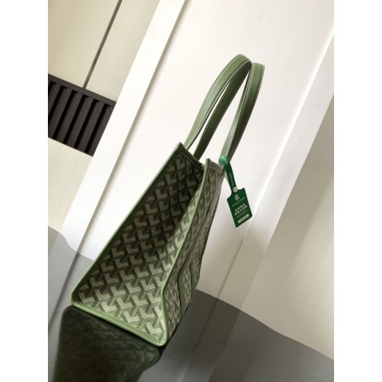 Premio Replica Borsa tote Goyard Villette Jacquard tela Verde False Online