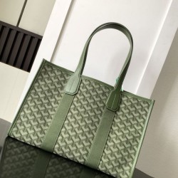 Premio Replica Borsa tote Goyard Villette Jacquard tela Verde False Online