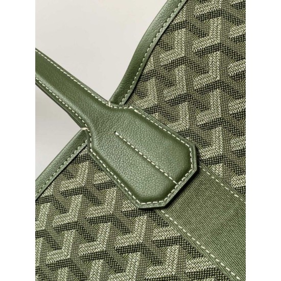 Premio Replica Borsa tote Goyard Villette Jacquard tela Verde False Online