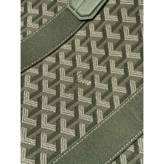 Premio Replica Borsa tote Goyard Villette Jacquard tela Verde False Online
