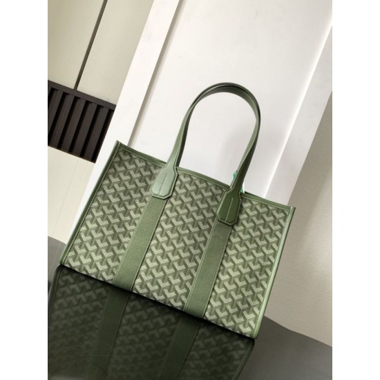 Premio Replica Borsa tote Goyard Villette Jacquard tela Verde False Online