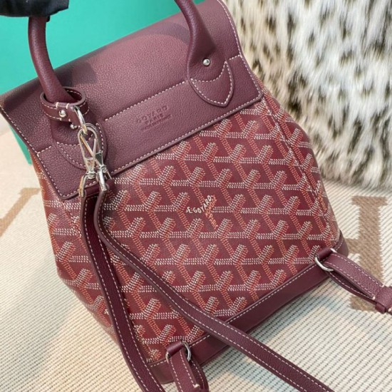 Premio Replica Zaino Goyard Alpin Mini Tela Goyardine Borgogna False Online