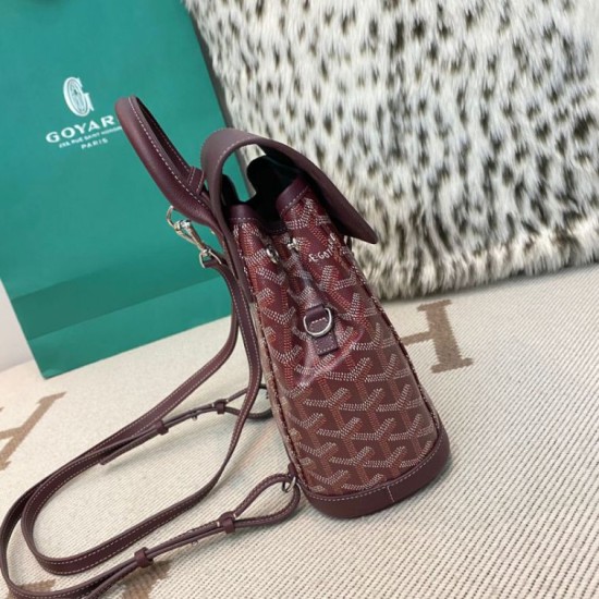 Premio Replica Zaino Goyard Alpin Mini Tela Goyardine Borgogna False Online