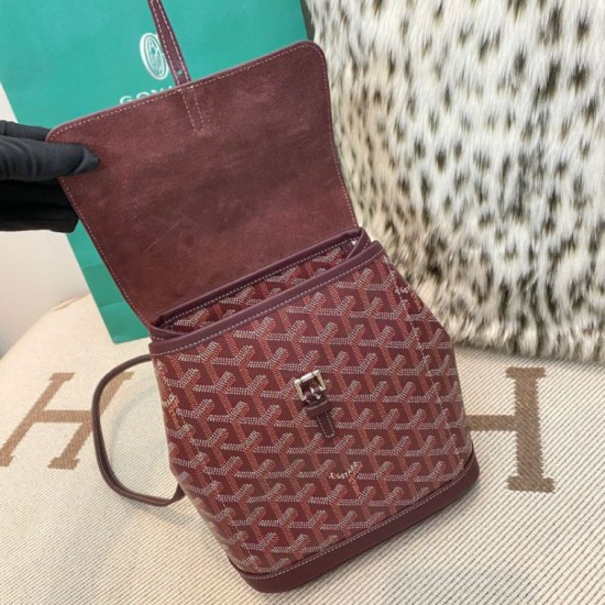 Premio Replica Zaino Goyard Alpin Mini Tela Goyardine Borgogna False Online