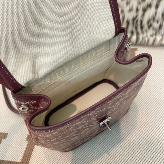 Premio Replica Zaino Goyard Alpin Mini Tela Goyardine Borgogna False Online