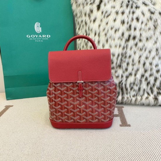 Premio Replica Zaino Goyard Alpin Mini Tela Goyardine rossa False Online