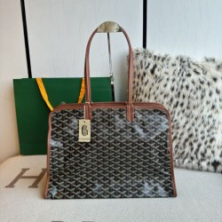 Premio Replica Borsa tote Goyard Hardy PM tela goyardine marrone False Online