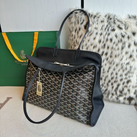 Premio Replica Borsa tote Goyard Hardy PM tela goyardine Nero False Online