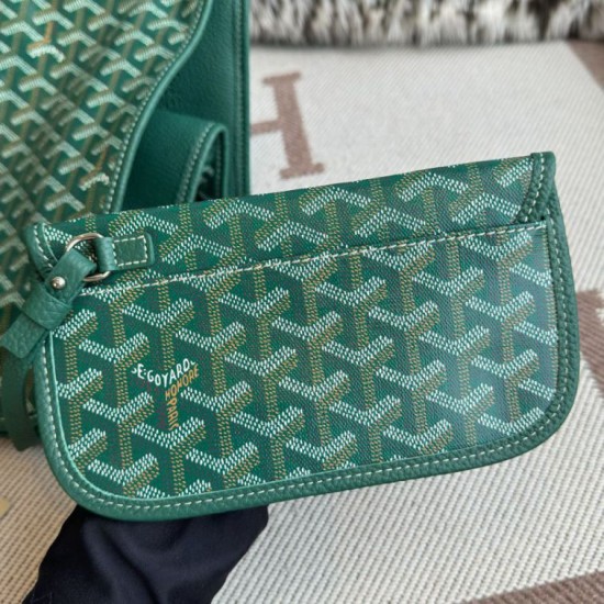 Premio Replica Borsa tote Goyard Hardy PM tela goyardine verde False Online