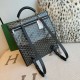 Premio Replica Zaino morbido Goyard Saint Léger in tela Goyardine nera False Online
