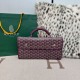 Premio Replica Zaino morbido Goyard Saint Léger in tela Goyardine Borgogna False Online