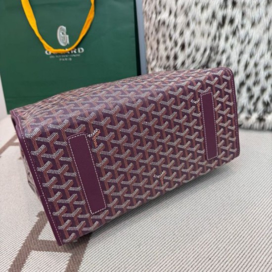 Premio Replica Zaino morbido Goyard Saint Léger in tela Goyardine Borgogna False Online
