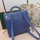 Premio Replica Zaino morbido Goyard Saint Léger in tela Goyardine Blu False Online